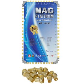 Resim Mag 10/32 Sonlu/Kaskatlı Uydu Santrali-40 Adet Konnektör 