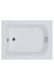 Resim Waterway Oxnard Mini Dikdörtgen Küvet 110x80 H:43 Gövde+metal Ayak+dört Yön Panel 