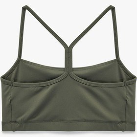 Resim Koton Çapraz Sırt Askılı Kaplı Slim Fit Sporcu Sütyeni Haki 6wak30191nk Haki 