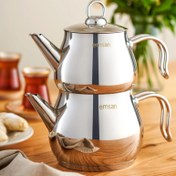 Resim Emsan Lina Midi Çaydanlık Takımı - Inox 