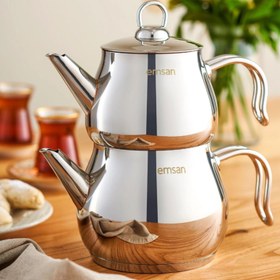 Resim Emsan Lina Midi Çaydanlık Takımı - Inox 