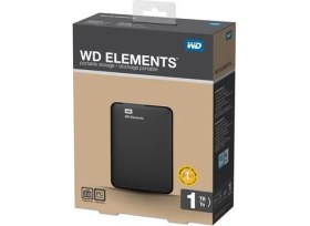 Resim WD 1TB 2.5 Usb3.0 Wdbuzg0010Bbk Elements Siyah Harici Harddisk 