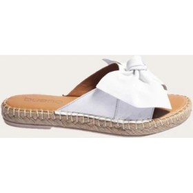 Resim Bueno Shoes Deri Beyaz Kadın Düz Terlik 