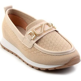 Resim Bambi Bej Kadın Loafer Ayakkabı K01311000482 Bej 