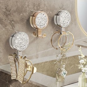 Resim 4 Adet Modern Metal Duvar Askıları, Kolay Montaj, Dönebilen, Güçlü Tutkal, Delme Gerektirmez, İz Bırakmaz, Banyo Havlu ve Giysi Askıları için 