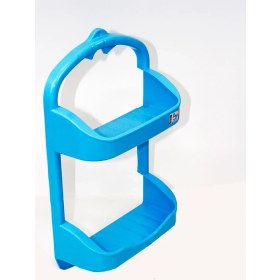 Resim Zambak Plastik 2 Li Banyo Rafı Şampuanlık 