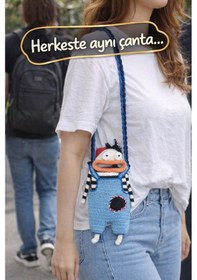 Resim Tulum Giymiş Şapşik Telefon Çantası Çok Renkli 