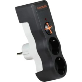 Resim Tuncmatik Powersurge 2-Surge Protection Uzatma Kablosu 525 Joule Siyah Anahtarlı Güvenli Kullanım 