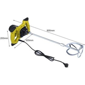 Resim Staxx Power 2400 W 6 Devir Ayarlı 140 MM Çaplı Boya ve Harç Karıştırıcı Mikser 
