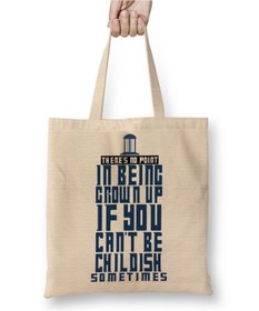 Resim Baskı Dükkanı Doctor Who Tardis Style Bez Çanta Uzun Saplı 