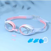 Resim Elmpaly Joymaysun Gençler Yüzme Gözlüğü Antifog Sızdırmaz Pembe Mavi Ergenler İçin Pembe Mavi 