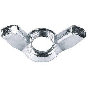 Resim Kelebek Somun Metrik 1/4 20 Adet Kaplamalı Beyaz 