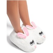 Resim Raby Kadın Hayvanlı Panduf Beyaz 36/41-2870 Beyaz 