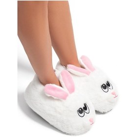 Resim Raby Kadın Hayvanlı Panduf Beyaz 36/41-2870 Beyaz 