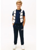 Resim Erkek Çocuk Grafik Baskılı Eşofman Altı Lacivert Dark Night Navy 