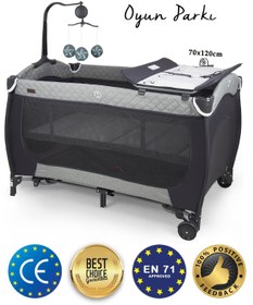 Resim Prego San Diego Plus Dönenceli Oyun Parkı 70*120 cm Gri 