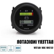 Resim Pazly Led Pil Göstergeli Dijital Lcd Saat Ölçer 12v 24v 36v Araç Saati K16487 