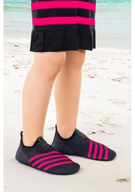 Resim Kiko Kids Enigma Havuz Plaj Kız Çocuk Deniz Ayakkabısı 7501 Siyah - Fuşya Siyah - Fuşya 