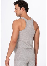 Resim Kompedan Erkek Ribana Sporcu Atlet Gri K0058-gri Melanj Gri Melanj 