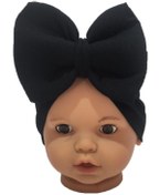 Resim ÖZLEM BEBE Kız Bebek Siyah Fiyonklu Bandana 