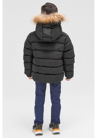 Resim Benittokids Erkek Çocuk Natürel Kürklü Mont 51289 Siyah 