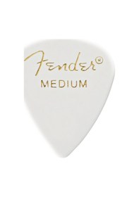 Resim Fender 1980351880 Classic Celluloid White 351 Shape Medium Gitar 