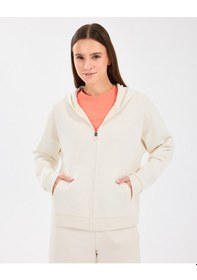 Resim Skechers W Essential Full Zip Sweatshirt Kadın Offwhite Sweatshirt S242117-102 Beyaz 
