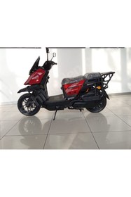 Resim Skyjet Luckın Elektrikli Moped Kırmızı 