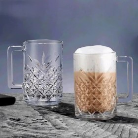 Resim 6'lı Kulplu Kristal Meşrubat Bardağı 