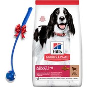Resim Hills Medium Kuzulu Yetişkin Köpek Maması 14 Kg + Top Fırlatıcı Oyuncak 
