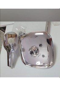 Resim Tepe Ve El Duşu Beyaz 2 Li Set Tepe Duş Başlığı Ve El Duşu Duş Başlığı Beyaz Renk Banyo Seti Diğer 