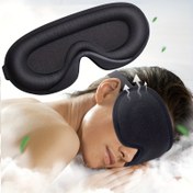 Resim 3D Uyku Maskesi - Ergonomik Tasarım, Nefes Alabilir & Hipoalerjenik, Yumuşak ve Rahat Yüz Kapağı, Tüm Ten Renklerine Uyumlu, Erkekler ve Kadınlar İçin, Seyahat ve Ev Kullanımı, Şık Stil, Pürüzsüz Dokulu, Yoğun Meslektaşlar için 