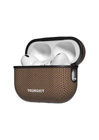 Resim Apple Uyumlu AirPods Pro 2.nesil Kılıf Magsafe Aramid Fiber Youngkit 1500d Kevlar Extreme Wing Serisi Gold 