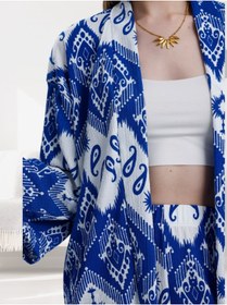 Resim MOONBULL Kadın Desenli Kimono Takım 