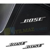 Resim yılmazetic Bose Tırnaklı Metal Hoparlör Logo Arma Amblem 2 Adet 