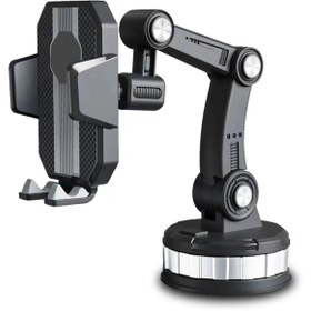 Resim V-Like NRTMSA Vlike V13 Vantuzlu 360 Derece Ayarlanabilir Araç Tutucu (110723) - Siyah 