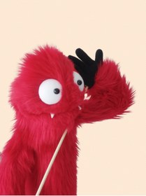 Resim Trend Kukla Ateş El Yapımı Oynar Ağızlı Vantrolog Kukla | Profesyonel El Kuklası | Puppet - Muppet 