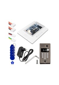 Resim Powermaster 773tp 1 Daire 7'' Nfc Şifre Girişli Görüntülü Diafon Kapı Zili Interkom Akıllı Ev Güvenliği Sistemi-206320 