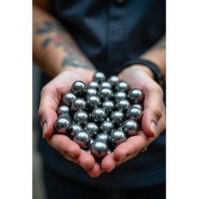 Resim Rulman Sepetim 250 Adet 12 mm Çelik Bilye Sapan Mermisi 