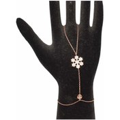 Resim 925 Ayar Rose Gümüş Yıldız Kar Tanesi Modeli Şahmeran 