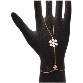 Resim 925 Ayar Rose Gümüş Yıldız Kar Tanesi Modeli Şahmeran 