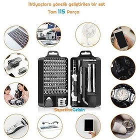 Resim Sepetinegelsin 115 Parça Elektronikçi Tornavida Seti 