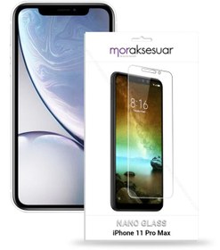 Resim Apple iPhone 11 Pro Max Nano Kırılmaz Cam Ekran Koruyucu İnce Esnek 
