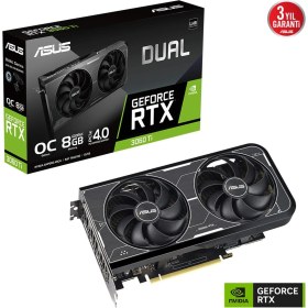Resim Asus DUAL-RTX3060TI-O8GD6X 8gb Gddr6 256BIT 