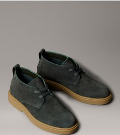 Resim Calvin Klein Deri Haki Erkek Bot TEXT RUBBER DESERT BOOT SU 