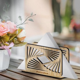 Resim BK Kişiye Özel Ahşap Peçetelik - 1 - 1 