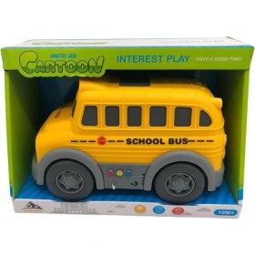 Resim Birlik Oyuncak Sürtmeli Sesli Işıklı Sarı Okul Otobüsü 