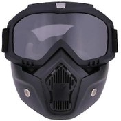 Resim Bisiklet Binme Motokros Güneş Gözlüğü Kayak Snowboard Gözlük Maske Gözlük Kask Taktik Rüzgar Geçirmez Motosiklet Kaskı Gözlük Maskelergri 