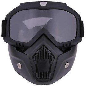 Resim Bisiklet Binme Motokros Güneş Gözlüğü Kayak Snowboard Gözlük Maske Gözlük Kask Taktik Rüzgar Geçirmez Motosiklet Kaskı Gözlük Maskelergri 