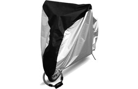 Resim Liangduo Shop Siyah Gümüş Tarzı S Beden Su Geçirmez Bisiklet Yağmur Toz Kapağı Bisiklet Örtüsü Uv Koruyucu Bisiklet Için Bisiklet Yardımcı Programı Bisiklete Binme Açık Yağmur Örtüsü 4 Boyut Xl (Yurt Dışından) 